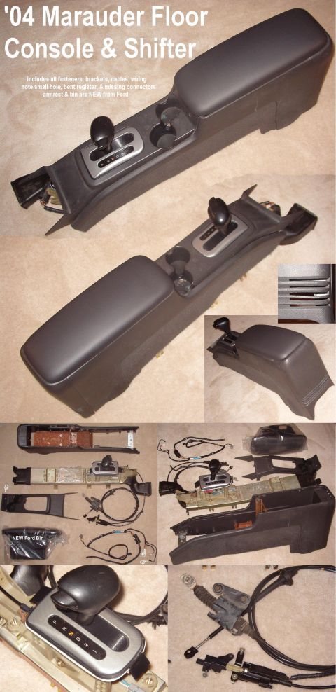 1994 Ford Crown Victoria - SOLD '04 Marauder Floor Shifter & Console Complete kit to retrofit into any '92-up CV/GM includes all fasteners, brackets, cables, & wiring…