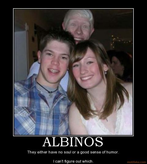2001 Ford F-150 - A meme three individuals with overlaid text that reads 'ALBINOS' and a humorous caption.