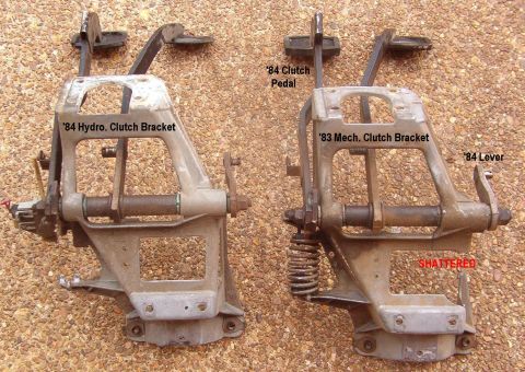 1983 Ford Bronco - The same pedal bracket is used for mechanical & hydraulic clutches from '80-86, but the clutch pedal, shaft, lever, & switch changed in '84…