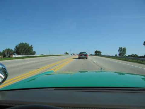 1991 Ford Crown Victoria - Driving on the highway with a 1991 Ford Crown Victoria visible ahead.