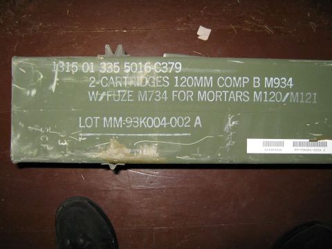 2000 Mercury Grand Marquis - This is a military container for 120mm mortar rounds, not a vehicle part.