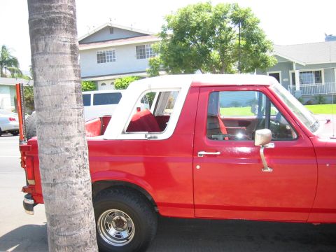 1988 Ford Bronco - I plan on fiberglassing it, sanding and painting it red to match. I also want to add the 3 brake light.