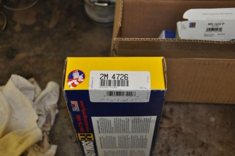 1996 Ford Bronco - Box of Hastings piston rings, part number 2M 4726, for Dodge and Ford applications.