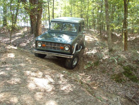 1975 Ford Bronco - After posing for this pic, he wasn't able to drive out either way (I thought he was gonna lose it for a minute there). A quick check found…