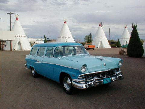 1956 Ford Wagon - The Blue Whale at the Wigwam Motel on Route 66 in Holbrook, AZ