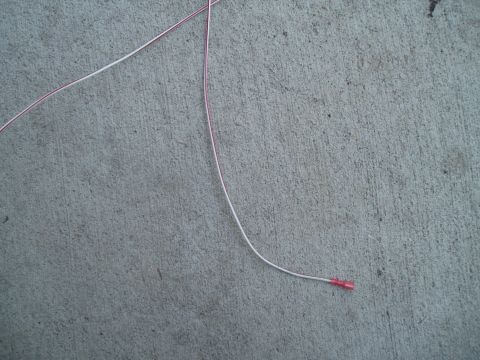 2003 Ford Crown Victoria - white/red wire for marauder gauge pod