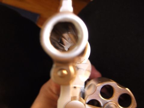 2002 Jeep TJ - Looking down the rifled barrel of a revolver.