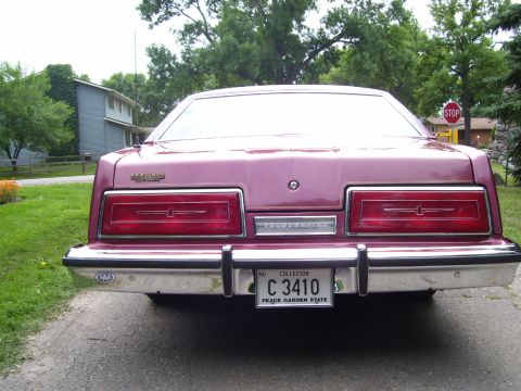 1979 Ford Thunderbird - The rear of a 1979 Ford Thunderbird shows its distinctive taillights and chrome bumper.