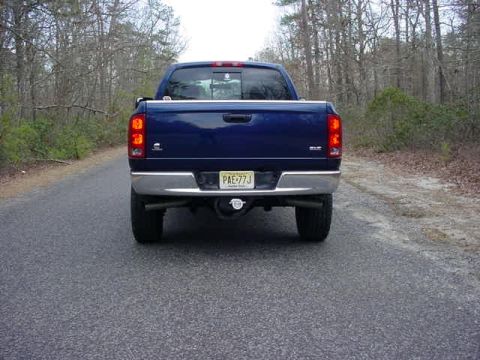 2003 Dodge Power Ram - 4" SS MBRP duals. Debadged & rebadged.