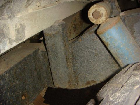 1967 Land Rover Land Rover - Detail of the undercarriage, showing suspension components and chassis structure. The registry's year claim is unverified by this image.