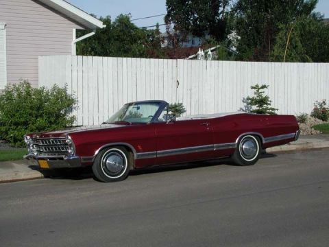 1967 Ford Galaxie - This 1967 Ford Galaxie convertible is parked on a residential street.