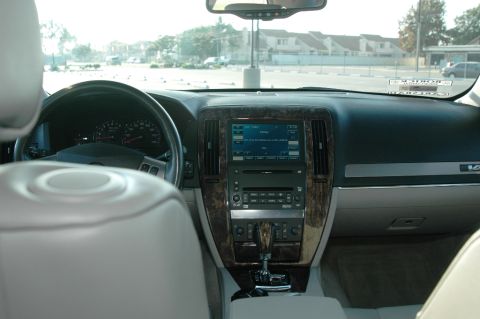 2006 Cadillac STS - Interior view of a 2006 Cadillac STS, showing the dashboard, steering wheel, and center console.