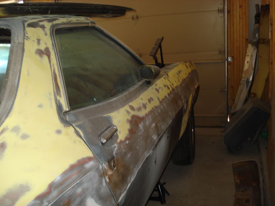 passanger side still needs sanding.