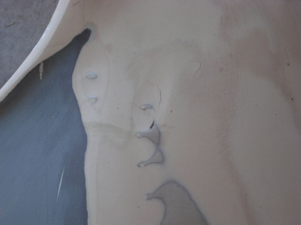 pretty scary. alot of filler in the fender.