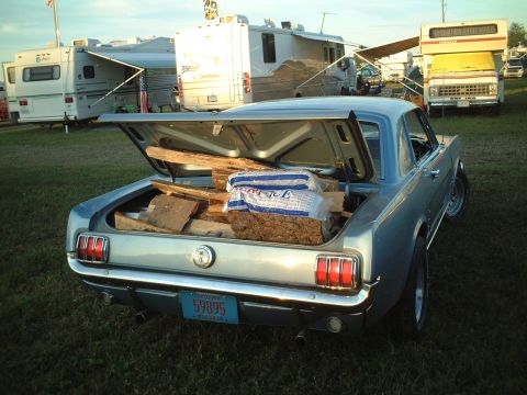 1967 Ford Galaxie - This load would have been better suited for the Galaxie's monster trunk, but I was hauling all of our gear. Dave was nice enough to go grab…