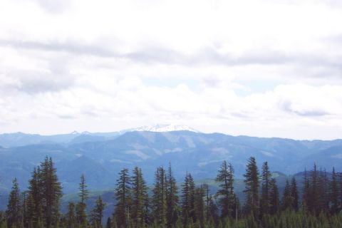 1989 Ford F-150 - View from road 5850. Diamond Peak?