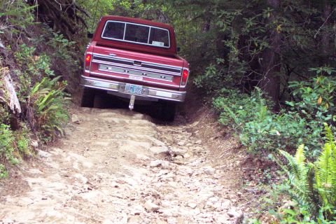 1989 Ford F-150 - Jim Climbing Noonday Trail.