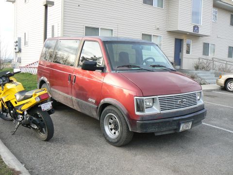 2006 Ford E350 - My Ninja and old Astro.