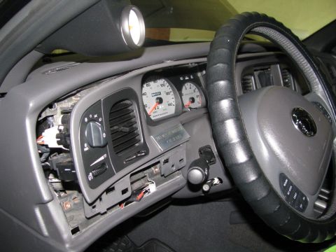 2003 Mercury Marauder - Removing the gauge cluster and A/C panel.