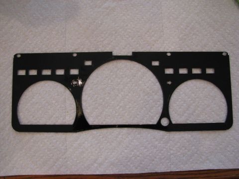 2003 Mercury Marauder - The custom guage cluster trim panel, painted the same OEM black as the Marauder's exterior.