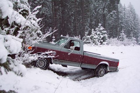 1989 Ford F-150 - nother View. I thought I was going to have to build a latter to get back in. The seat was head high and I had to hold the door open while p…