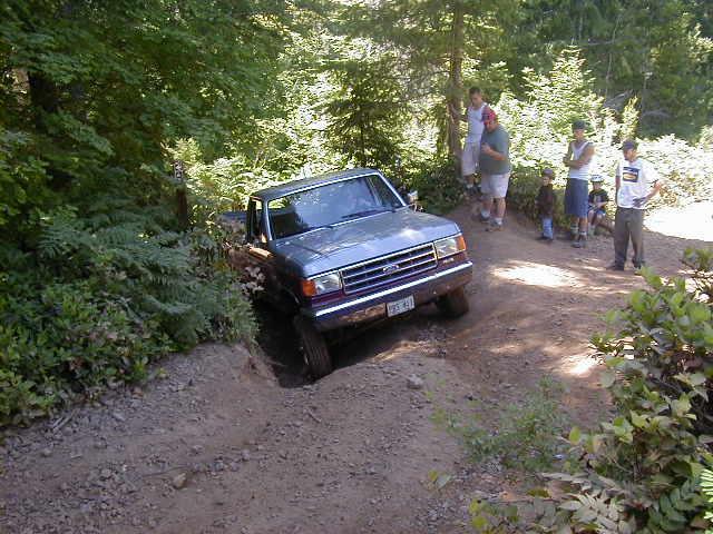 Exiting short trail behind Browns camp.