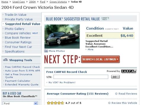 2001 Ford Crown Victoria - A dark 2004 Ford Crown Victoria is shown from a three-quarter front angle against a blurred backdrop.