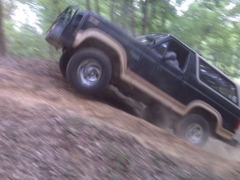 1983 Ford Bronco - This was the 2nd time I climbed this STEEP hill. Greg flipped his 4-wheeler here a couple of times.