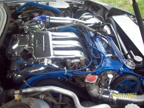 1995 Ford Probe - passenger side view of the engine