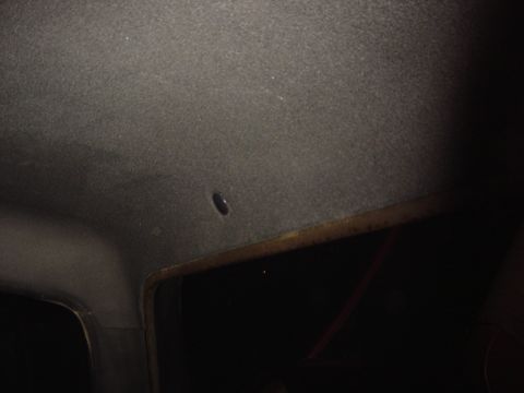 1986 Ford Bronco - Used another push tab to cover th seat belt retainer hole. Thes are glued n place with 3M servo tape.