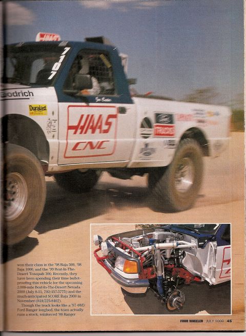 1992 Ford Explorer - This modified Ford Ranger race truck competed in desert off-road events.