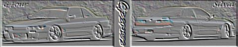 1999 Ford Taurus - This image displays two angles of a customized Nissan Silvia S13, highlighting its sporty design.