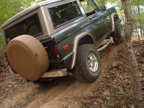 1975 Ford Bronco - He finished the (brief) ride where he started - at the hill above the gate.