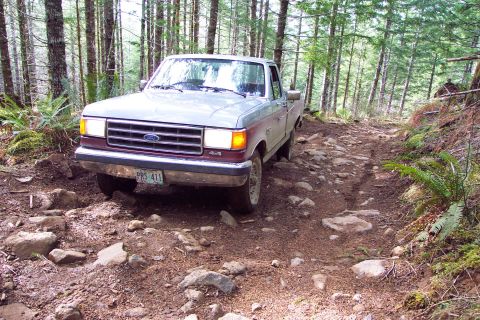 1989 Ford F-150 - n easy rocky trail that begins as a road off from Archers road just West of the Lyda road jct.
