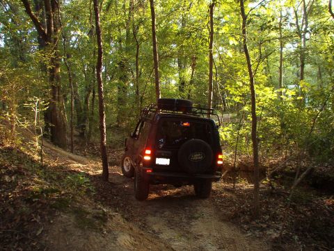 1983 Ford Bronco - It took ~5 points to make the turn in the gate, but this is his first time driving the truck in a few years, and with the welded rear diff,…