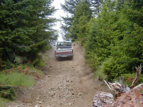 1989 Ford F-150 - Attacking the East entrance of Hogs Back trail #18.