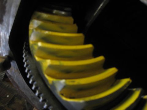 1995 Ford Bronco - Differential gear with yellow paint markings, likely for identification or assembly.