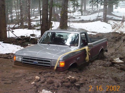 1989 Ford F-150 - Coming through! TSF Shoot n' Run, 2/16/2002