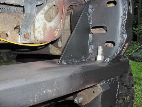 1986 Ford Bronco - This image shows a custom bumper mount, not a 1986 Ford Bronco.