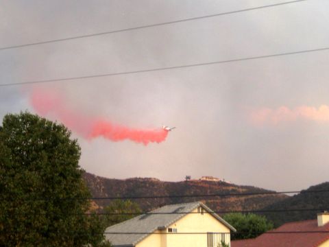 1996 Ford Bronco - An air tanker drops retardant during a fire event in Yucaipa in March 2009.