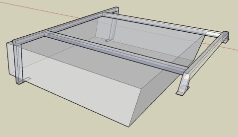 1990 Ford Bronco - A 3D diagram illustrates the construction of a truck bed rack system.