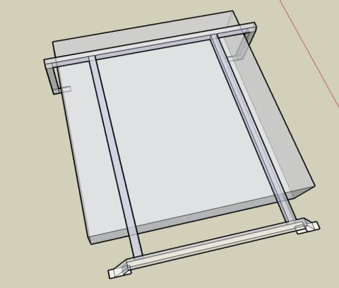1990 Ford Bronco - This is a 3D model of a frame structure, not a 1990 Ford Bronco.