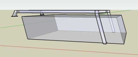 1990 Ford Bronco - This is a 3D rendering of a truck bed cap, not a photograph of a vehicle.