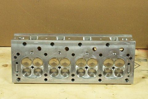 1972 Ford Ranchero - Aluminum engine cylinder head with 32 valves visible, likely a performance part.