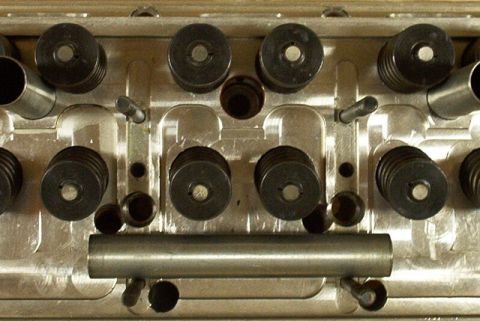1972 Ford Ranchero - Engine cylinder head detail with valve train components visible.