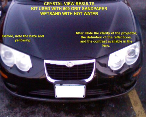 2002 Chrysler 300M - After using Crystal View product from Advance Auto Parts
