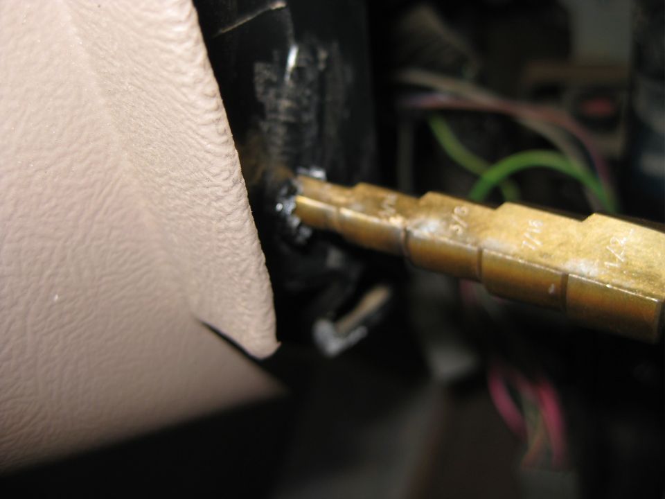 1995 Ford Bronco interior dash repair tool with visible measurements
