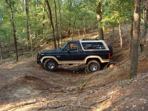 1983 Ford Bronco - Greg needed my sawzall & I had some potatoes that were getting ripe, so we did a little afternoon run. The rain yesterday kept the dust dow…