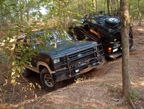 1983 Ford Bronco - Our temporary parking lot.