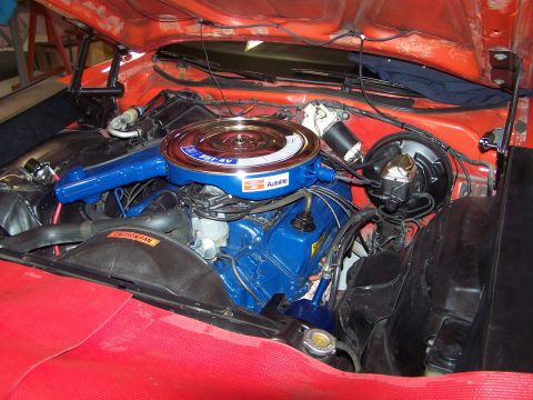 1973 Ford Ranchero - original air cleaner re-installed.